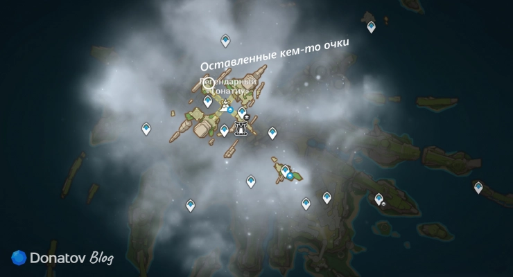 Карта «Тонатиу» и «Оставленные кем-то очки» в Genshin Impact