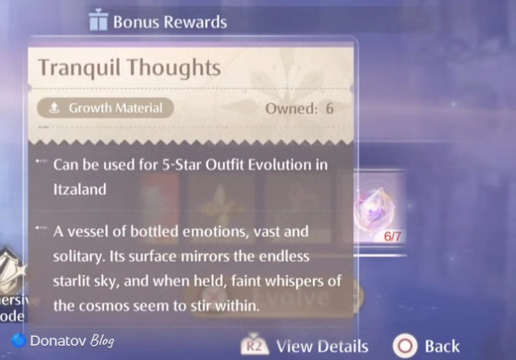 Где получить Tranquil Thoughts в Infinity Nikki