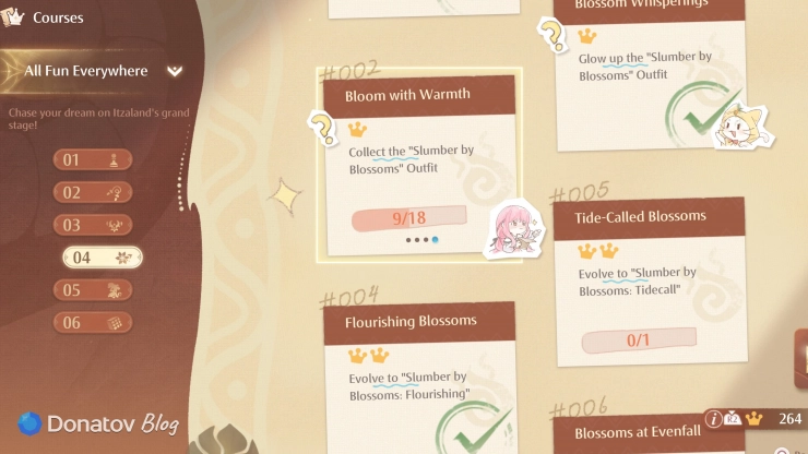 Получение ачивки для осколка Heartshine: Slumber by Blossoms