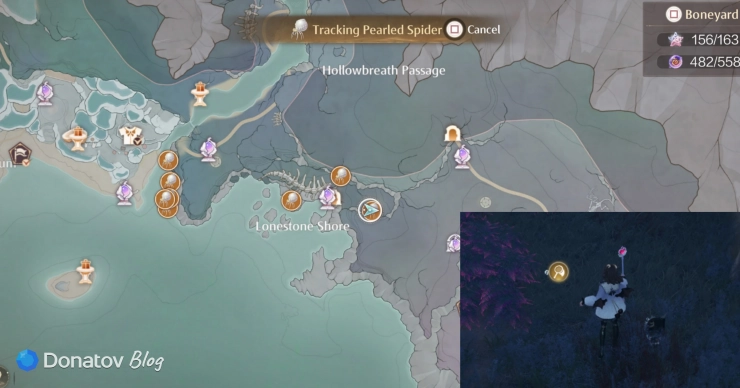 Где найти Pearled Spider в Infinity Nikki
