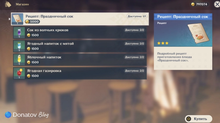 Ассортимент Чарльза в Genshin Impact