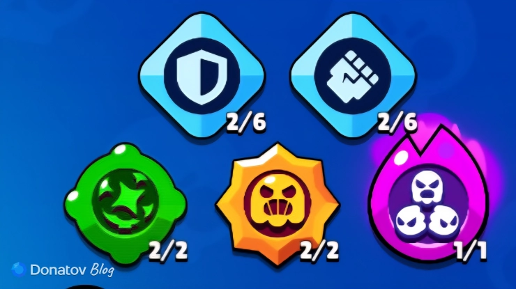 Сборка на Гаса в меню выбора навыков для бойца в Brawl Stars