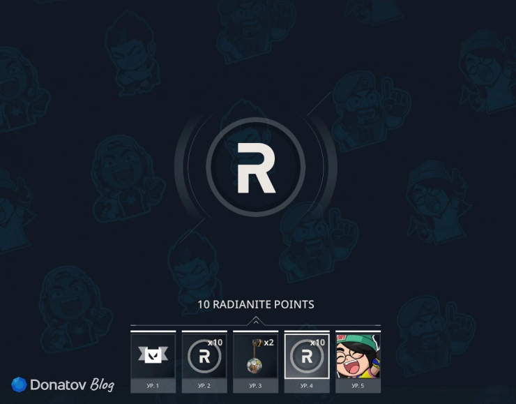 10 Radianite Points в Valorant
