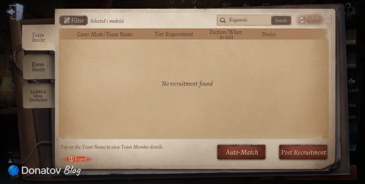 Recruit в Cryptic Notes