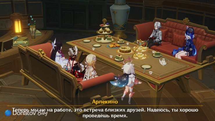 Традиционное чаепитие Сандроне в Genshin Impact