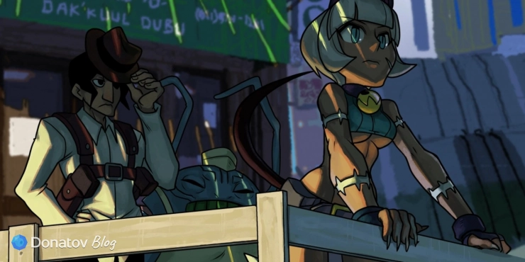 Карточка главы «Кстати о рыбках» в Skullgirls: Fighting RPG