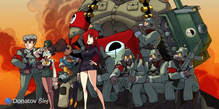 Парасоул и «Чёрные цапли» в Skullgirls: Fighting RPG