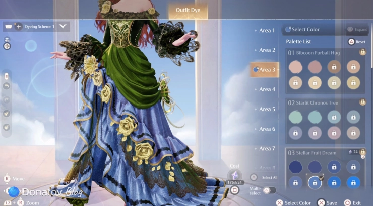 Как красить одежду в Infinity Nikki