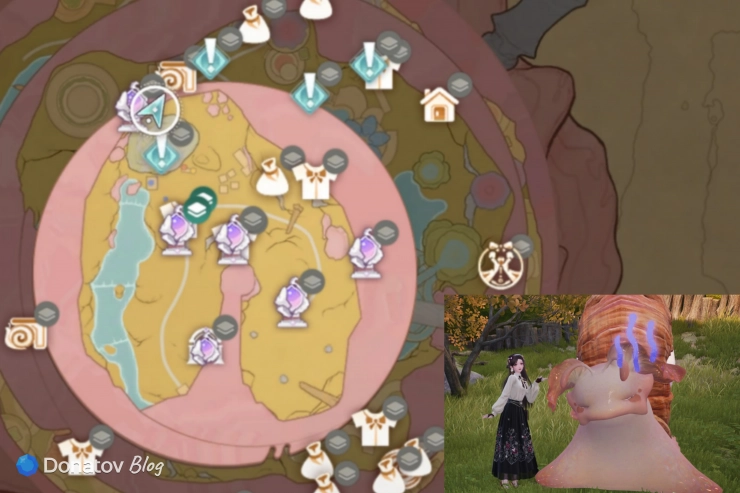 Где найти одиннадцатую больную улитку в Infinity Nikki