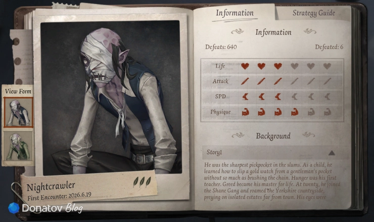 Nightcrawler в Cryptic Notes в Identity V