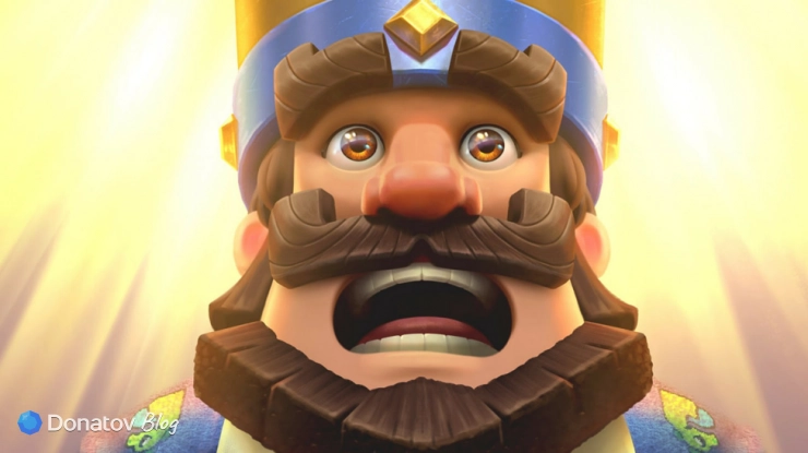 Синий король в Clash Royale