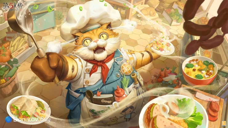 Официальная иллюстрация события Identity V x Free Lunch Program