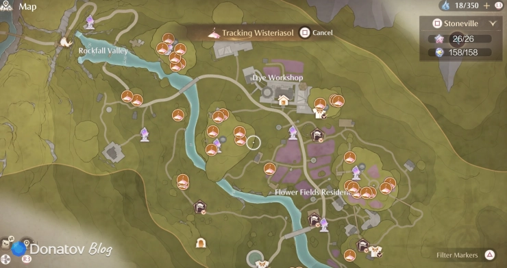 Где найти Wisteriasol в Infinity Nikki