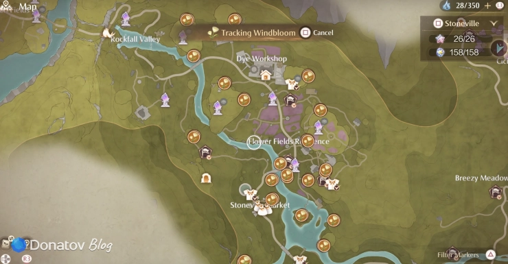Где найти Windbloom в Infinity Nikki