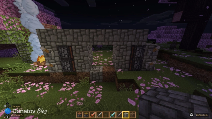 Обратная сторона потайных дверей в Minecraft