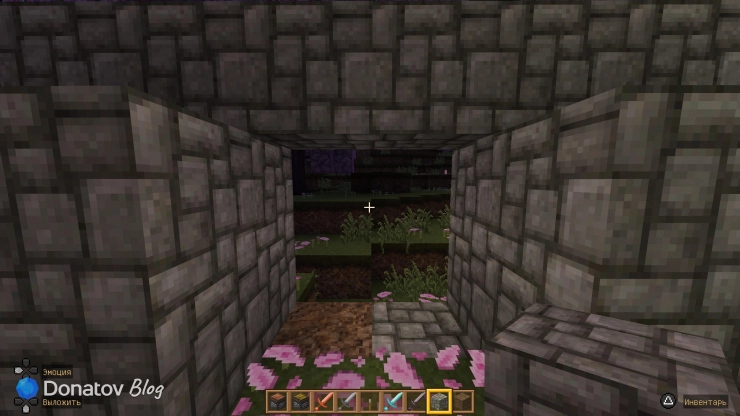 Потайные двери открыты в Minecraft