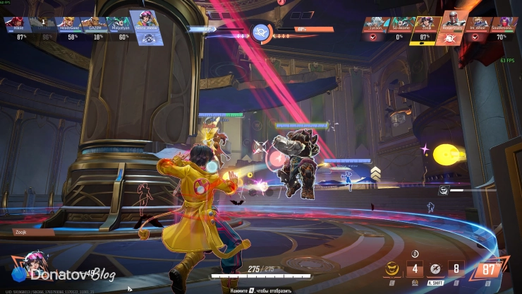 Игра за Джубили в Marvel Rivals против Существа
