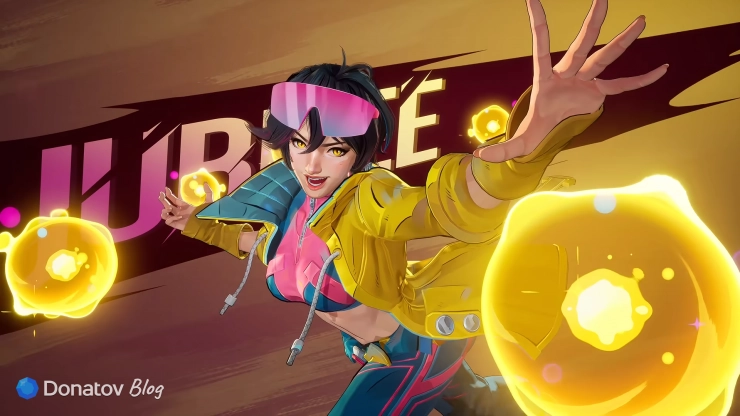 Герой Джубили в игре в Marvel Rivals