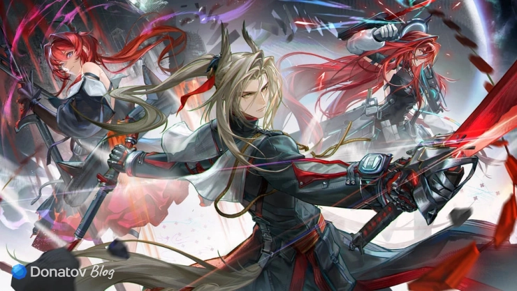 Пограничник, Лэватэйн и Эмбер в Arknights: Endfield