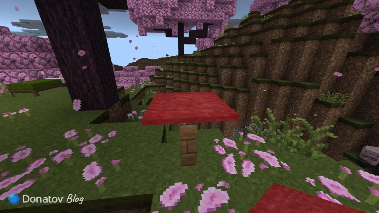 Ковёр на заборе в Minecraft