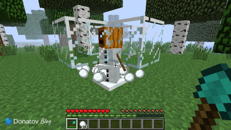 Снежная ферма в Minecraft