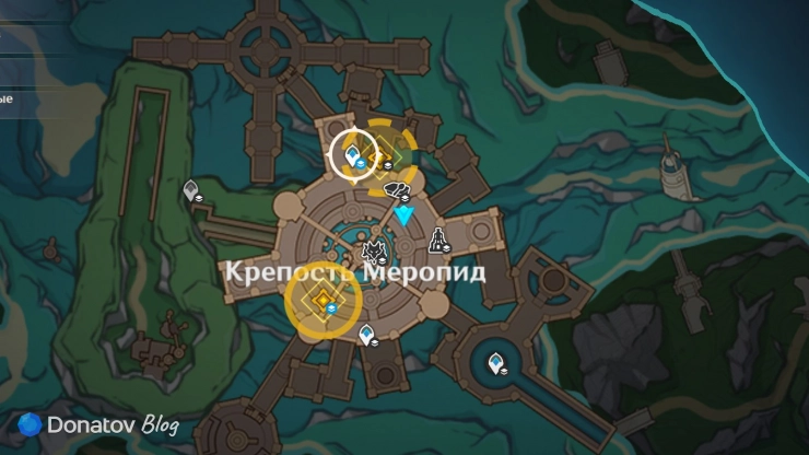 Телепорт на производственном участке в Genshin Impact