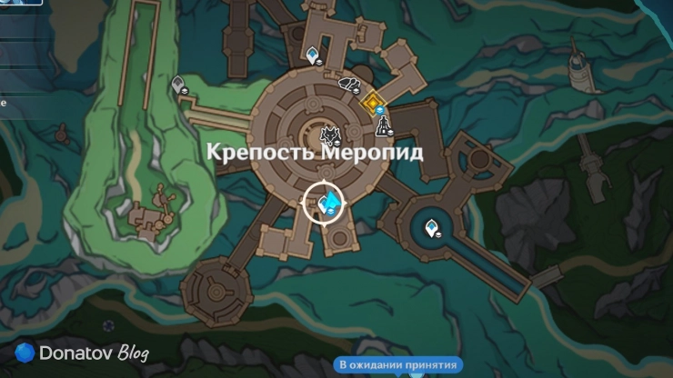 Телепорт у бараков в Genshin Impact
