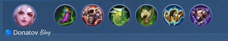 Сборка снаряжения на Алису из Mobile Legends: Bang Bang