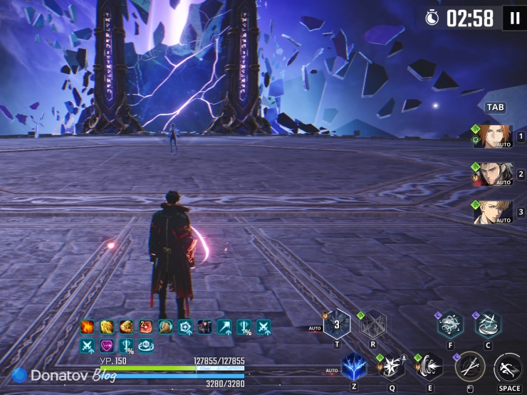 Игра Solo Leveling: ARISE при минимальных настройках на ПК
