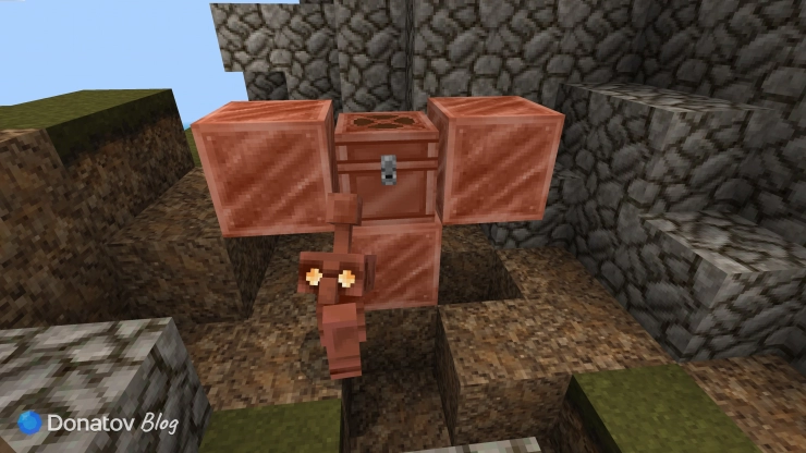 Создание медного голема в Minecraft