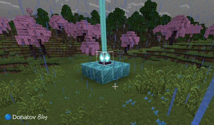 Пирамида 1 уровня в Minecraft
