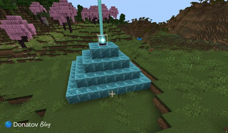 Пирамида 4 уровня в Minecraft