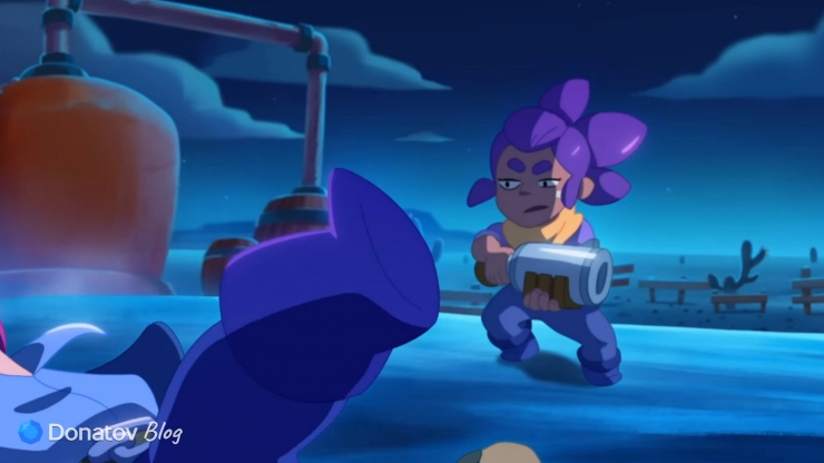Шелли из анимации по Brawl Stars