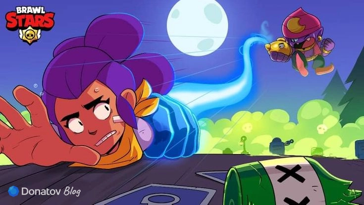 Шелли на официальном арте Brawl Stars