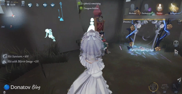 Выживший против Кровавой Королевы в Identity V