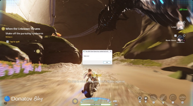 Wuthering Waves The UE4 Client Game crash