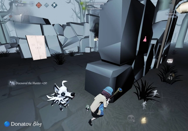 Многие игроки на Слепой в Identity V в начале матча прячутся