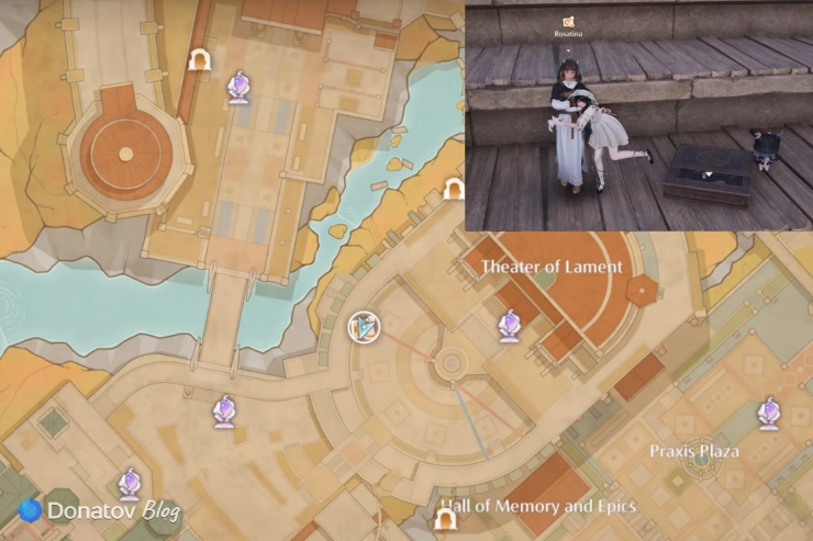 Уровень Theater of Lament 1F игры Shroomsera Bootcamp в Infinity Nikki