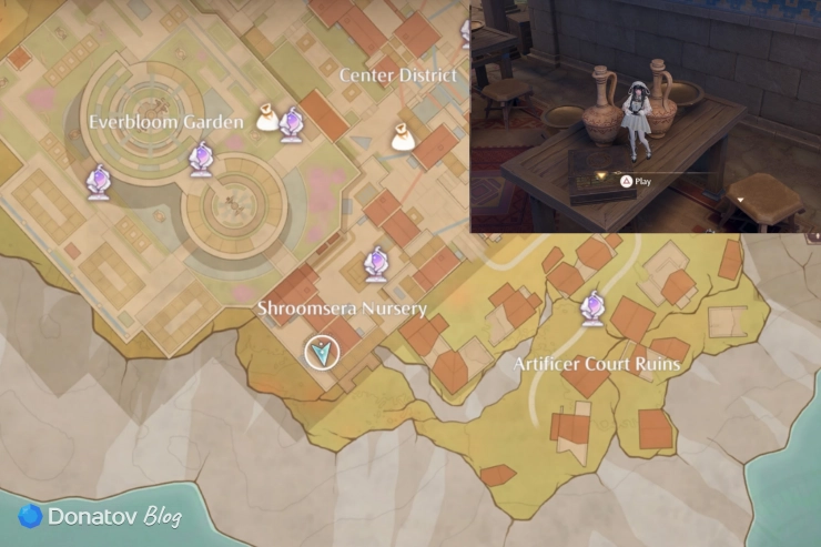 Уровень Shroomsera Nursery игры Shroomsera Bootcamp в Infinity Nikki
