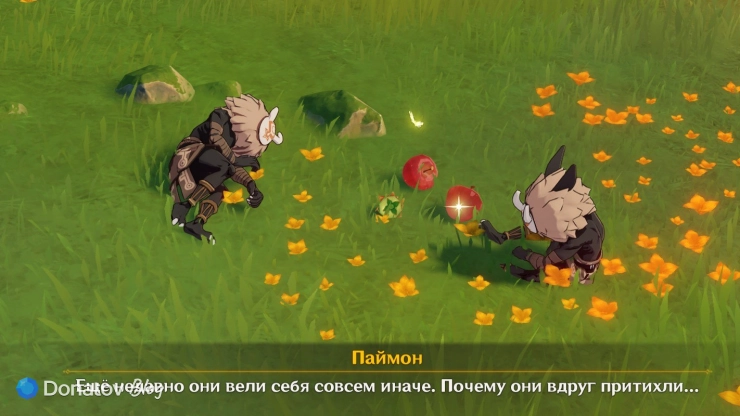Спокойные хиличурлы в Genshin Impact