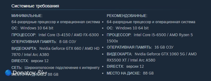 Системные требования Delta Force в Steam