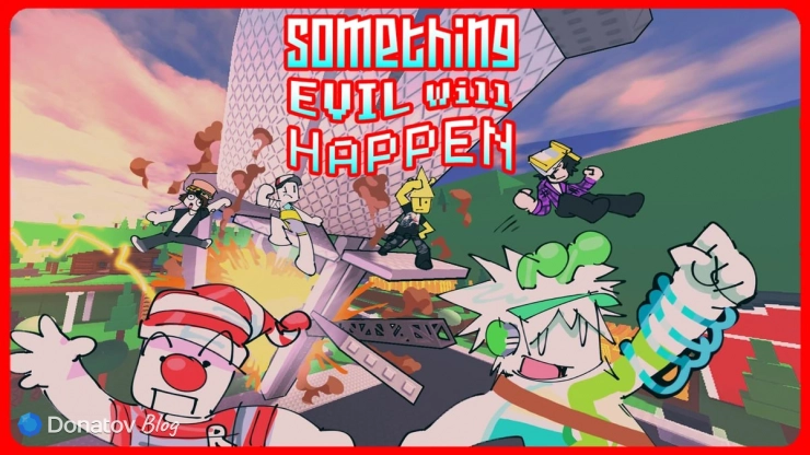 Логотип игры Something Evil Will Happen на платформе Roblox