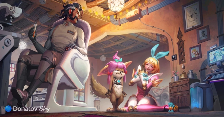 Чип и Ангела из Mobile Legends: Bang Bang