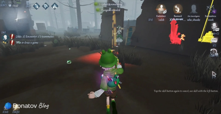 Fire Investigator в матче в Identity V