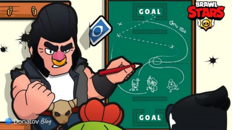 Булл с официального арта Brawl Stars
