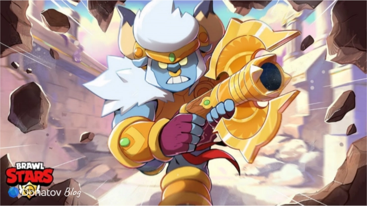 Официальный арт с Буллом в скине в Brawl Stars