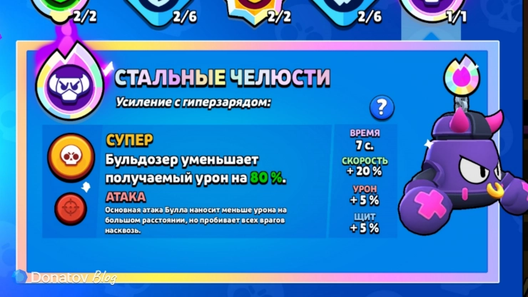 Гиперзаряд Булла в Brawl Stars