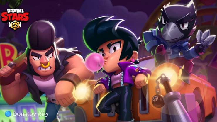 Булл, Биби и Ворон из Brawl Stars