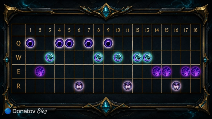 Очерёдность прокачки Синдры в League of Legends
