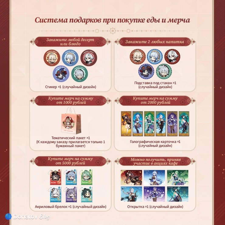 Официальный мерч Genshin Кафе в Москве 3/3